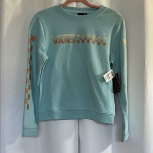 Vans Sweatshirt with Bronze Checkered Design